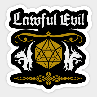 RPG Lawful Evil Roleplaying Pen & Paper Gamer Sticker